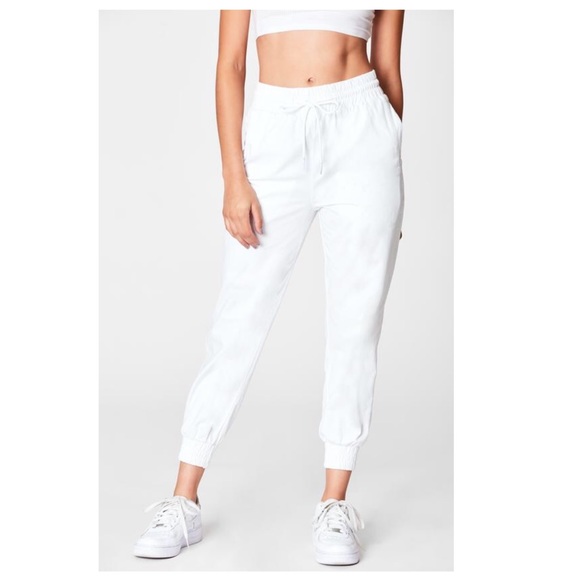 Carmar Pants - Carmar White Drawstring Crop Pant